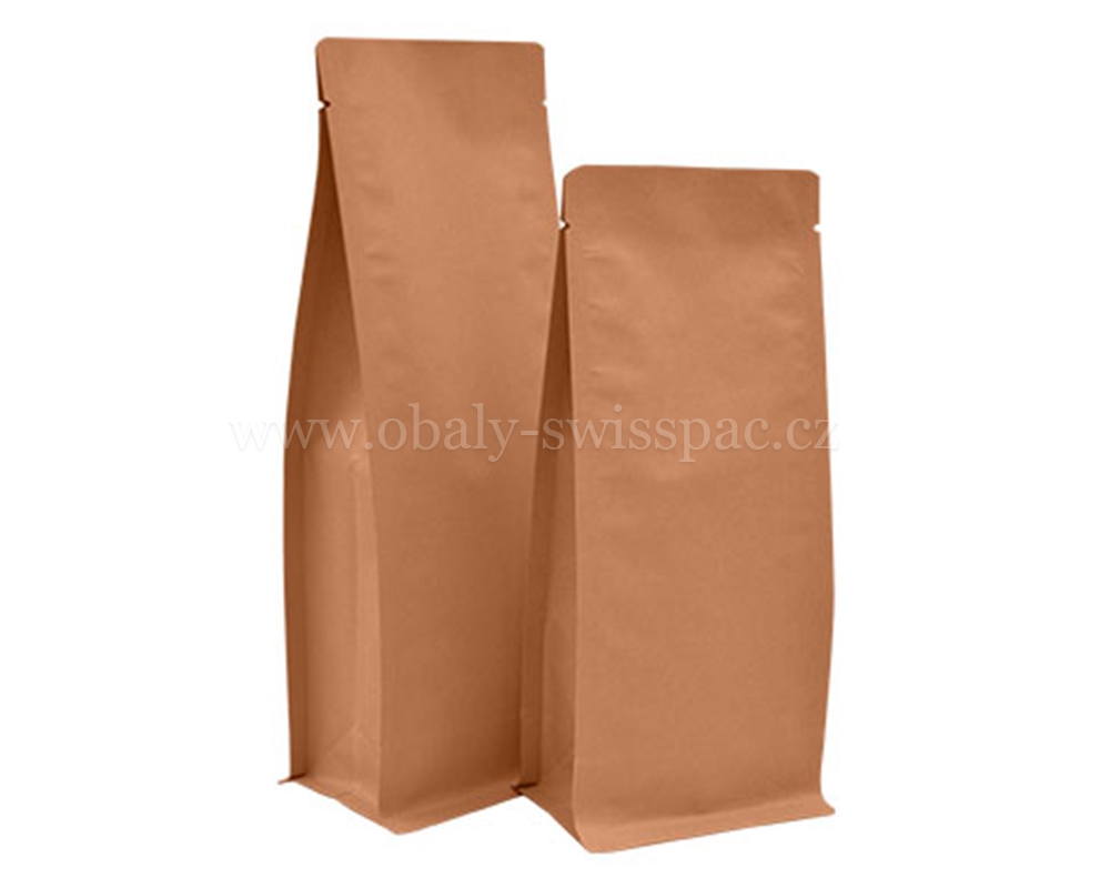 Kraftové tašky na papírové tašky bez zipu